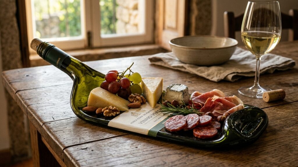Garrafa de vinho vira tábua elegante com truque simples