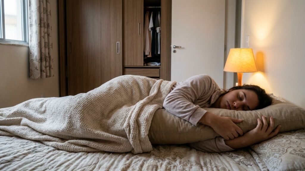 Muita gente não percebe que quem não consegue dormir se a porta do guarda-roupa ou do quarto estiver aberta está vivendo um trauma crônico: o medo profundo de perder a segurança perimetral do seu momento mais vulnerável