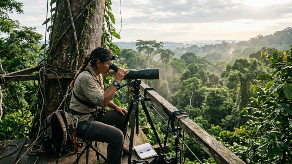 Este gavião-real-falso que virou destaque entre biólogos porque além de habitar a Amazônia consegue utilizar uma plumagem quase idêntica à da harpia para confundir presas e competidores