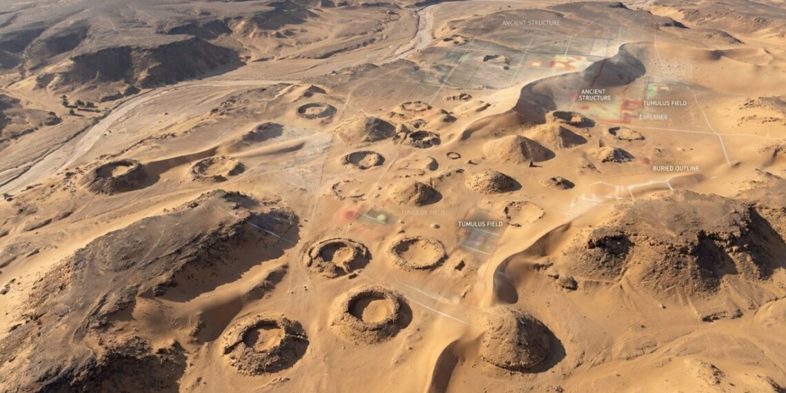 Satélite considerado de mapeamento comum surpreende a arqueologia ao registrar 260 tumbas enormes de uma civilização esquecida no deserto do Saara