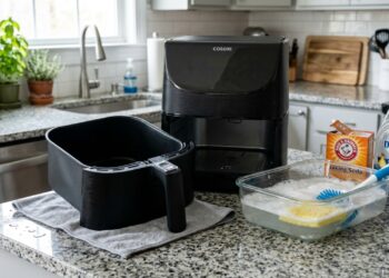 Uma simples técnica caseira no cesto da airfryer é suficiente para dissolver a gordura acumulada e restaurá-la ao estado de nova
