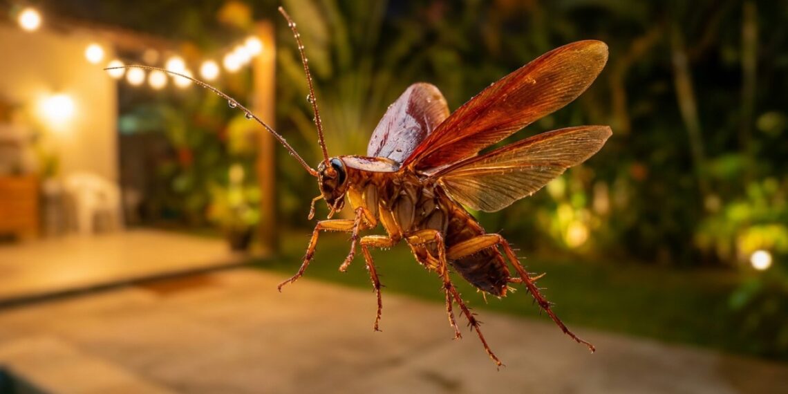 Basta um punhado de folhas esmagadas no ralo externo para se livrar de baratas voadoras de vez