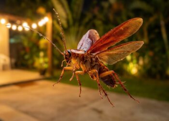 Basta um punhado de folhas esmagadas no ralo externo para se livrar de baratas voadoras de vez