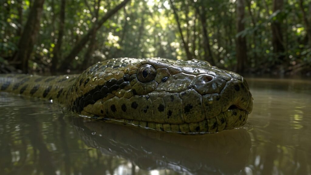 A sucuri amarela da Amazônia que virou foco de biólogos ao apresentar diferenças marcantes de tamanho e adaptação de habitat em relação à tradicional espécie verde