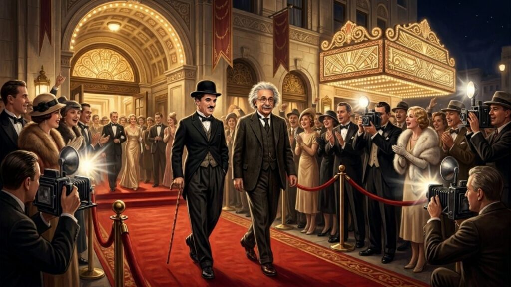 Charlie Chaplin, ao comentar a popularidade e a genialidade de Albert Einstein, falou: “A sua glória é maior que a minha. O mundo inteiro o admira, mesmo sem entender uma palavra do que você diz.”