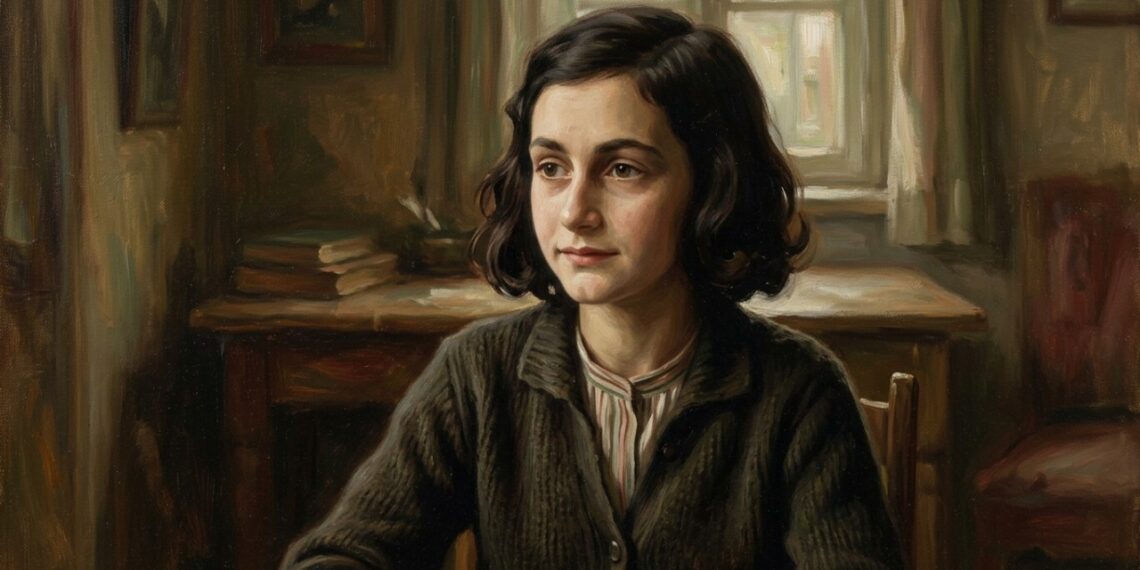 O que Anne Frank quis dizer com a frase: “Quem é feliz fará os outros felizes também”?