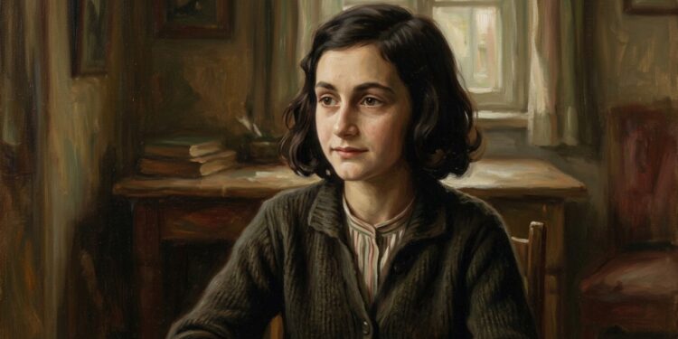 O que Anne Frank quis dizer com a frase: “Quem é feliz fará os outros felizes também”?