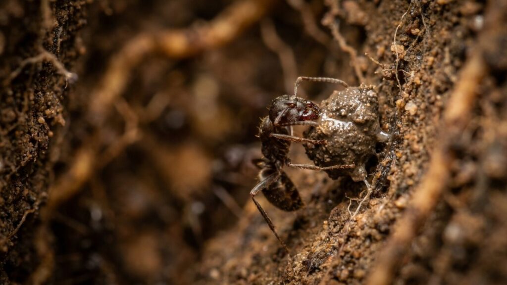 A formiga pequena da Amazônia que ganhou notoriedade na ciência por, além de cultivar fungos aliados, ser capaz de construir enormes estruturas agrícolas sob o solo.