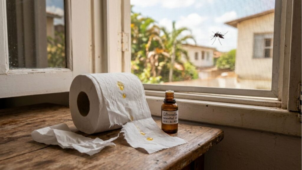 Diga adeus aos mosquitos: aprenda o truque do papel higiênico