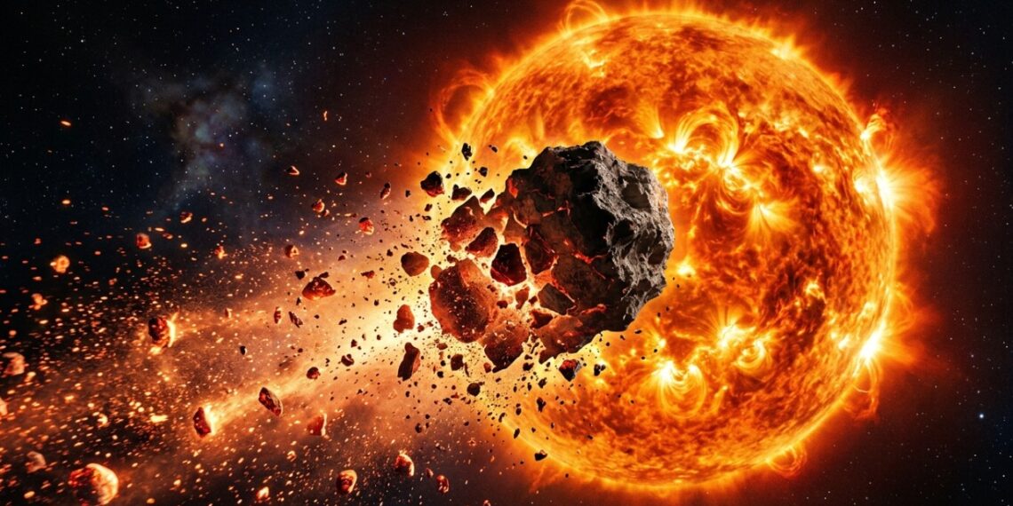 Este asteroide distante que sofreu uma fragmentação massiva surpreende astrônomos ao direcionar uma chuva de meteoritos rara em rota com a Terra