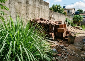 As 6 folhagens de defesa que espantam escorpiões dos montes de telha e deixam a obra do quintal livre de riscos