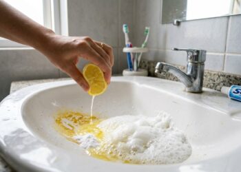 Mistura de bicarbonato com suco de limão puro: para que serve e por que é recomendada para clarear pias de cerâmica encardidas