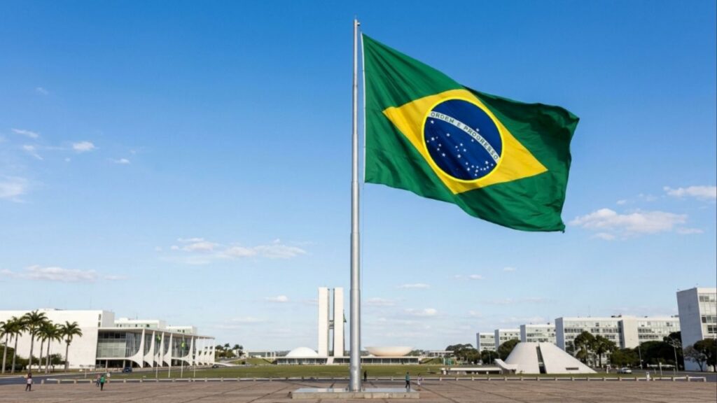 Por que a bandeira do Brasil possui um círculo azul com estrelas brancas de tamanhos diferentes, e o que elas significam?