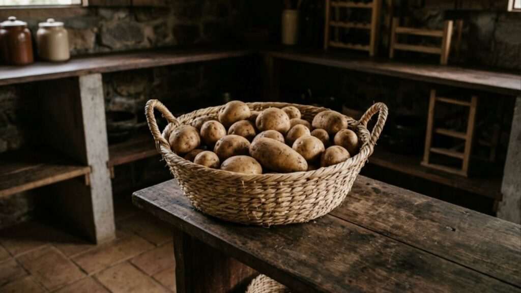 Pare de guardar as batatas cruas junto com as cebolas na mesma fruteira: essa é a maneira correta de armazená-las separadas no escuro para evitar que soltem gases, brotem e estraguem rápido