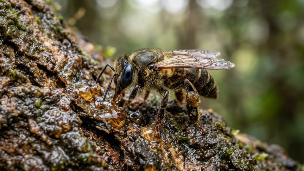 A Abelha Sem Ferrao Da Mata Atlantica Que Ganhou Notoriedade Na Ciencia Por Alem De Produzir Geopropolis Ser Capaz De Construir Entradas De Cera Que Protegem A Colonia