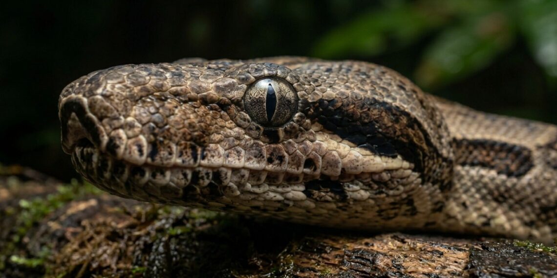 O detalhe sutil nos lábios da jiboia amazônica que permite detectar e caçar mamíferos na escuridão total da floresta tropical