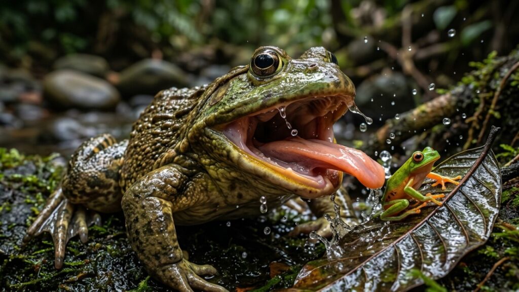 A ameaça da rã-touro na Amazônia é séria, pois além de comprometer a biodiversidade local, ela é capaz de devorar espécies inteiras de anfíbios e insetos nativos