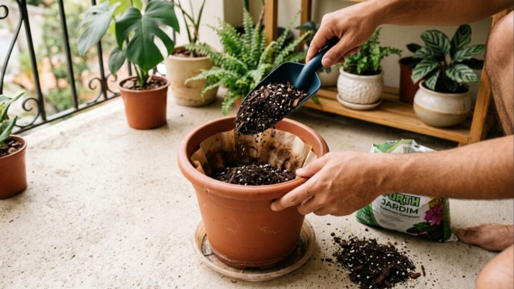 Colocar um filtro de papel de café usado no fundo do vaso novo: para que serve e quando fazer isso para a terra não escapar pelos furos de drenagem