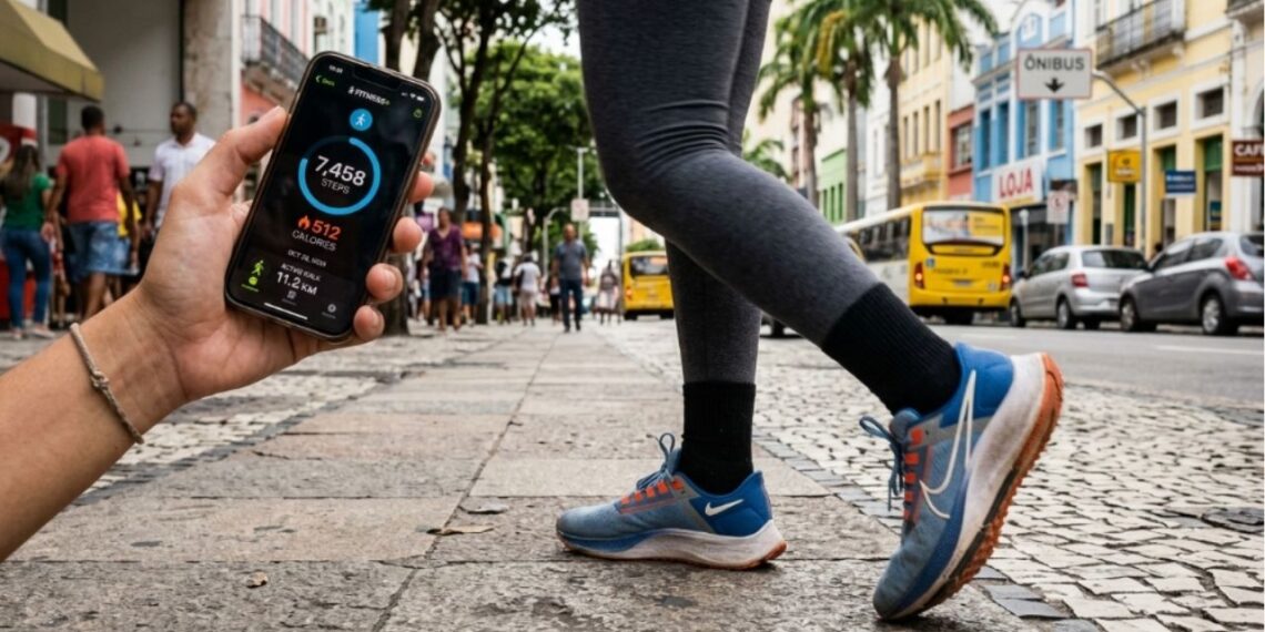 Os treinadores concordam: "Caminhar 5 dias por semana, de segunda a sexta-feira, resulta numa perda de 78.000 calorias por ano."