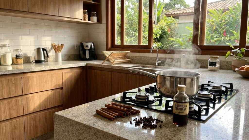 Como tirar cheiro de fritura da casa rapidamente após o almoço: o truque fácil da panela com canela fervendo que sempre funciona