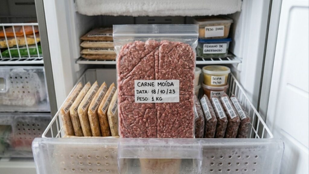 Pare de guardar a carne moída em um bloco grosso e duro no congelador: essa é a maneira correta de congelar e preservar a suculência