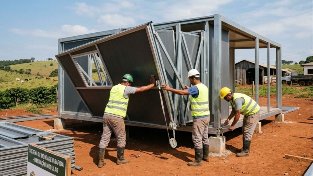 Adeus ao aluguel: estão vendendo casas pré-fabricadas de aço da China com seis cômodos prontos para morar por menos de R$ 90 mil
