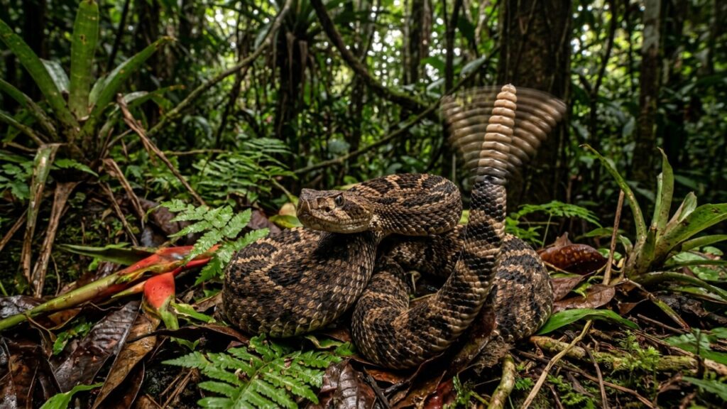 A cascavel amazônica que virou destaque na ciência porque além de mudar a frequência do guizo, consegue criar uma ilusão sonora sofisticada que confunde o ouvido humano
