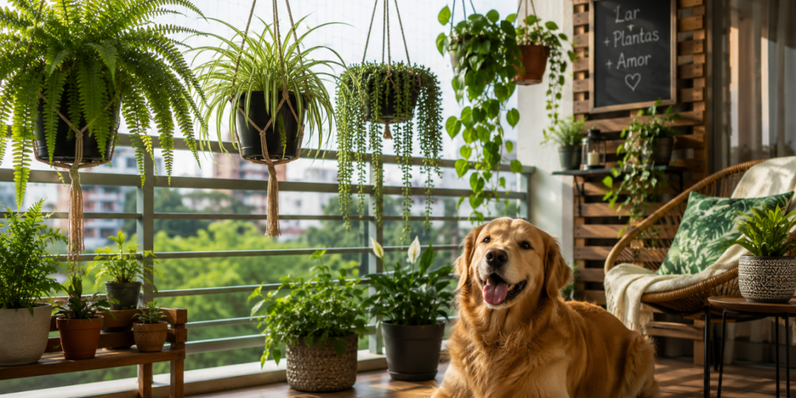 8 plantas pendentes que purificam o ar da varanda e ainda ficam altas o suficiente para não serem mastigadas pelos cães