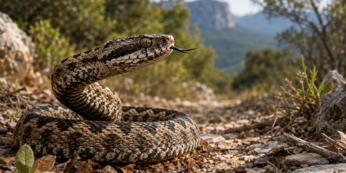 O detalhe sutil no formato dos olhos e da cabeça que ajuda a identificar uma cobra verdadeira e evita acidentes graves em áreas de mata