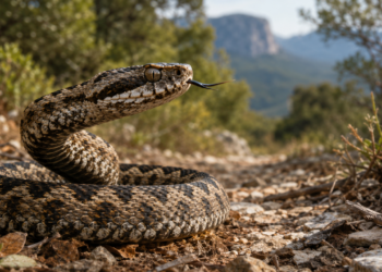 O detalhe sutil no formato dos olhos e da cabeça que ajuda a identificar uma cobra verdadeira e evita acidentes graves em áreas de mata