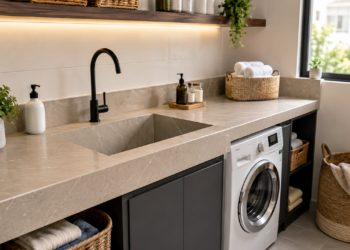 Adeus Ao Laminado Branco Na Bancada Da Lavanderia A Nova Tendencia E Mais Resistente Sustentavel E Nao Mancha Com Sabao Liquido