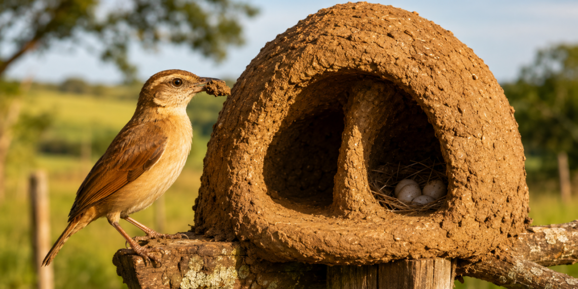 A Ave Joao De Barro Do Brasil Que Ganhou Notoriedade Na Ciencia Por Alem De Moldar Barro Ser Capaz De Construir Casas Naturais Que Protegem Contra Calor E Predadores
