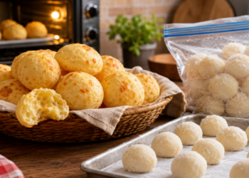 Pare De Guardar O Pao De Queijo No Saco Aberto Dentro Do Armario Essa E A Maneira Correta De Congelar As Bolinhas Frescas E Assar Direto No Forno Para Preservar A Casquinha Crocante