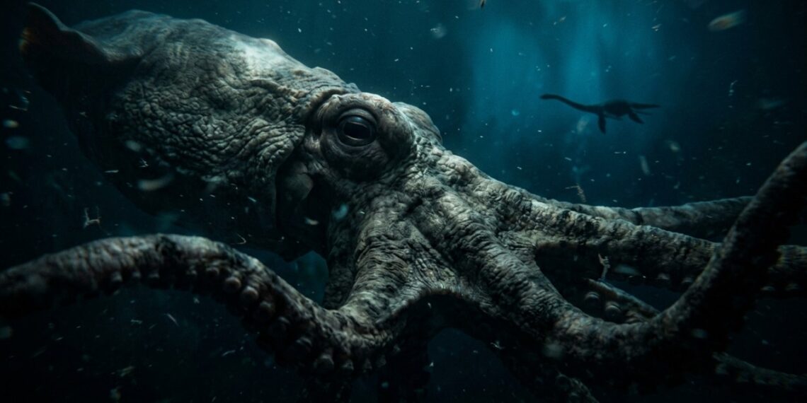 Este polvo pré-histórico gigante que viveu nos oceanos na época dos dinossauros e deixou um rastro de registros fósseis que confirma seu papel como predador de topo