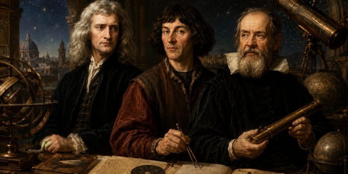 Isaac Newton, ao comentar a importância de grandes astrônomos e cientistas que vieram antes dele, como Copérnico e Galileu, disse: "Se eu vi mais longe do que os outros, foi por estar de pé sobre ombros de gigantes."