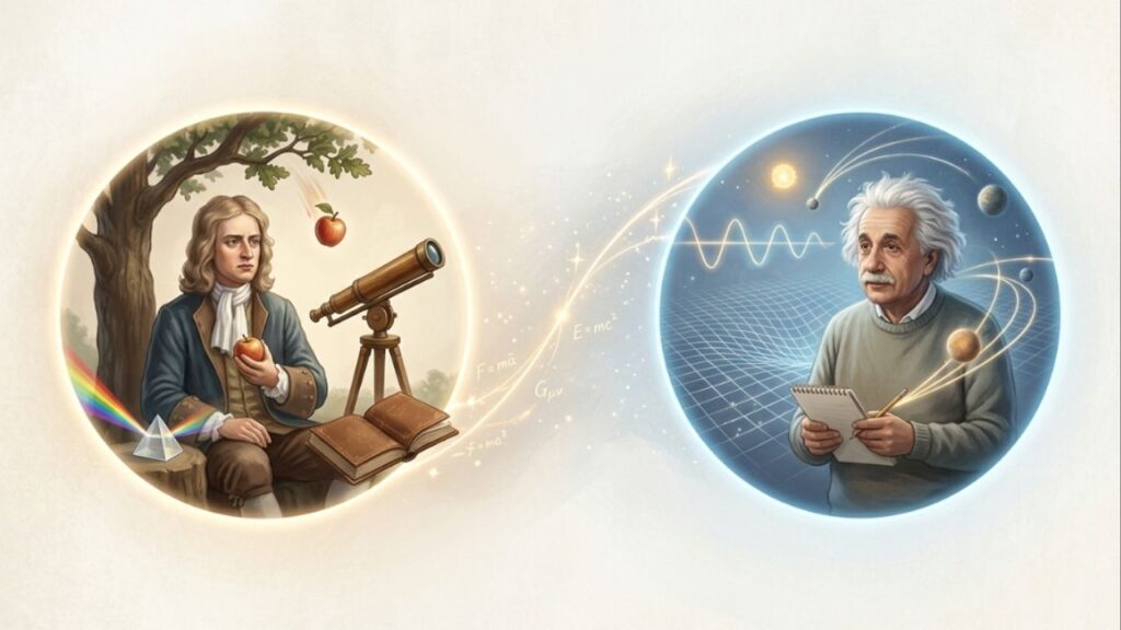 Albert Einstein, ao comentar o impacto eterno das descobertas de Isaac Newton, disse: "Perdoe-me, Newton, mas você encontrou o único caminho possível para um homem de pensamento supremo na sua época."