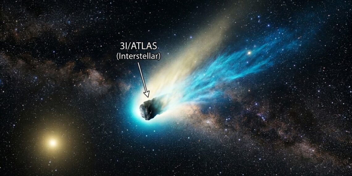Cometa interestelar 3I/ATLAS revela química estranha fora do nosso Sistema Solar