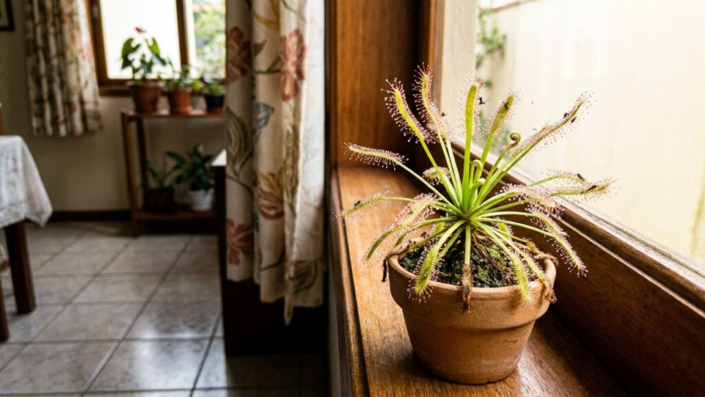A planta carnívora de fácil cultivo que virou moda em cozinhas porque além de pequena, devora os mosquitinhos das frutas