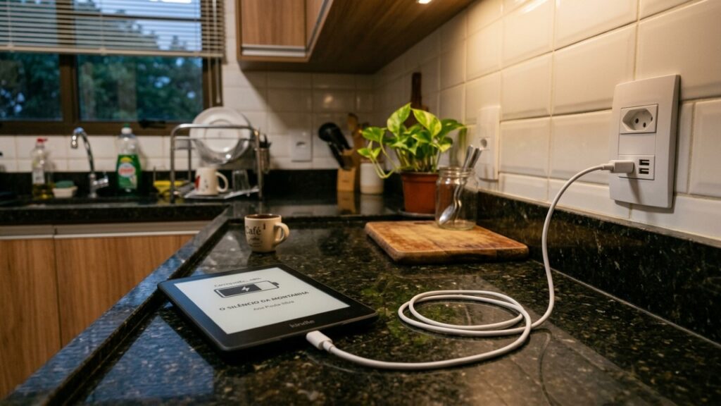 O Que Deve Ser Conectado Primeiro O Kindle Ou O Carregador De Tomada Para Evitar Danos Mecanicos E Eletricos