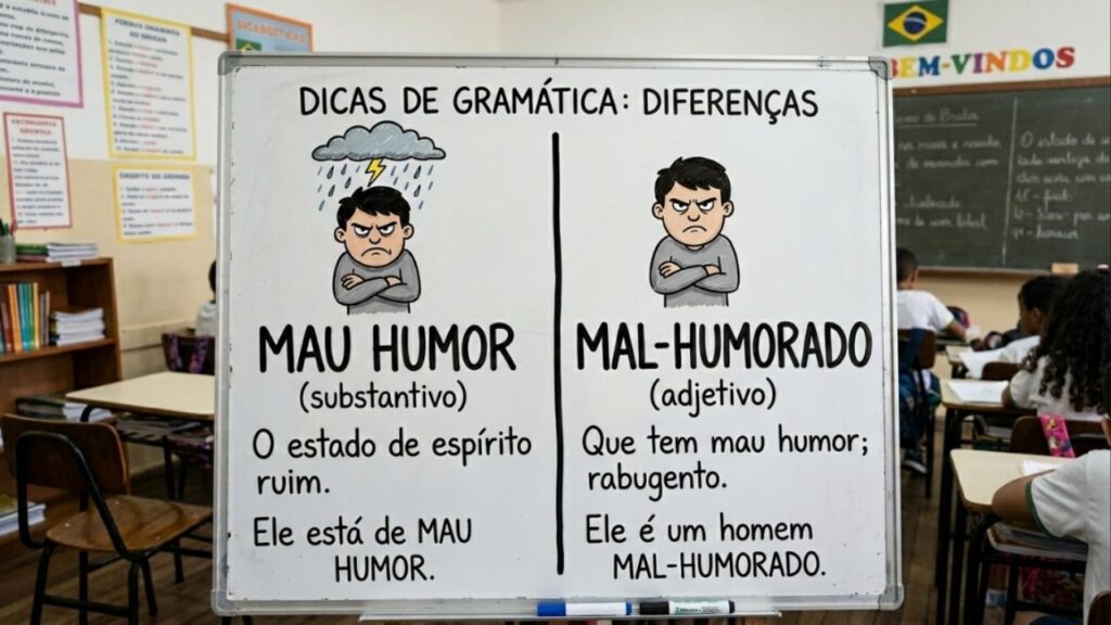Como você escreve corretamente: "mal-humorado", "mau-humorado" ou as duas formas existem?