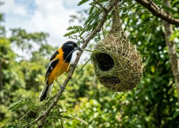 O pequeno pássaro brasileiro que tece o ninho mais elaborado da América do Sul, fio por fio, durante semanas