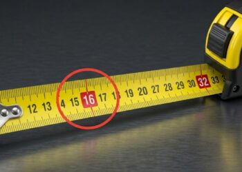 Para que servem os números vermelhos na fita métrica e por que eles estão ali
