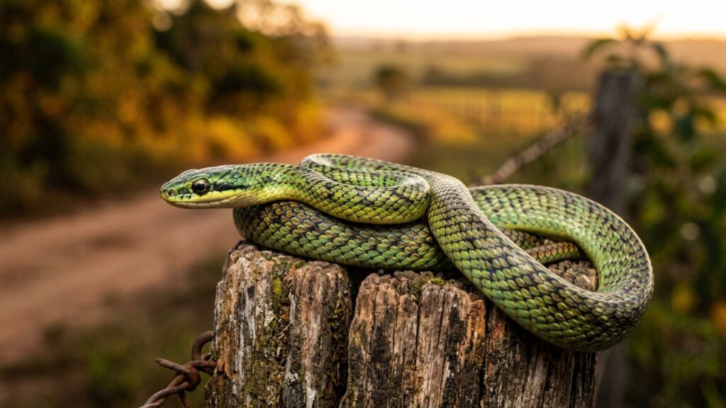 Cobra voadora pode planar até 30 metros entre árvores