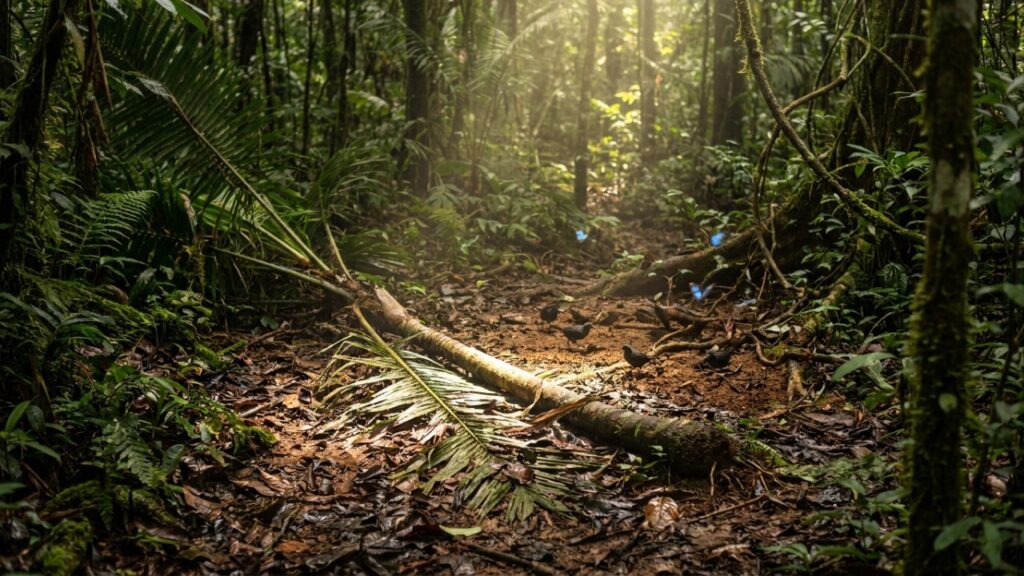 Estes bandos coordenados de caititus que viraram destaque na Amazônia porque além de unirem forças utilizam técnicas de impacto corporal para derrubar palmeiras jovens
