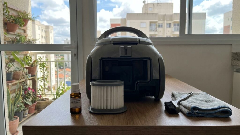 Colocar algumas gotas de óleo essencial no filtro do aspirador de pó: para que serve e como sua casa fica após a limpeza