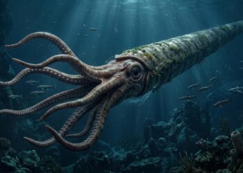 Um polvo gigante chamado Nanaimoteuthis haggarti viveu nos oceanos entre 100 e 70 milhões de anos atrás, na época dos dinossauros