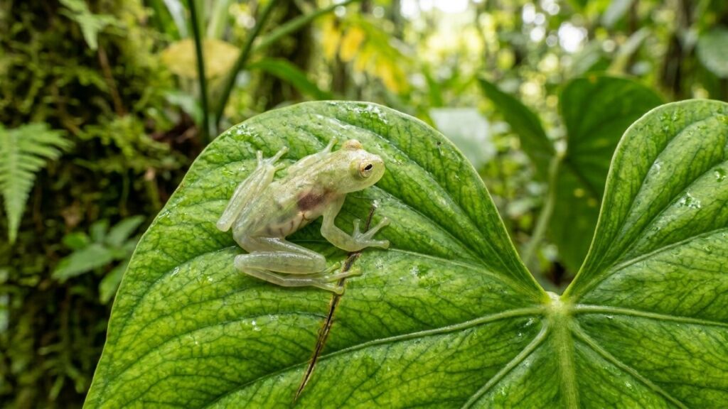 A estranha rã de vidro amazônica, que ganhou notoriedade na ciência por ocultar completamente seus órgãos internos, serve de inspiração para novos estudos revolucionários sobre transparência celular