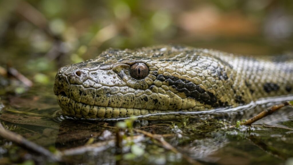 A Sucuri Verde Ganhou Notoriedade Na Fauna Amazonica Devido A Sua Habilidade De Permanecer Submersa Durante Emboscadas Silenciosas E Capturar Presas Com Constricao Poderosa