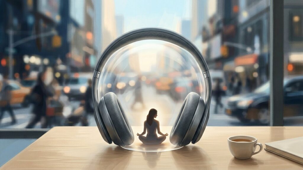 Os psicólogos concordam: "As pessoas que ouvem música com fones de ouvido sem tocar nada fazem isso como uma forma de criar uma barreira invisível contra interações sociais indesejadas.”