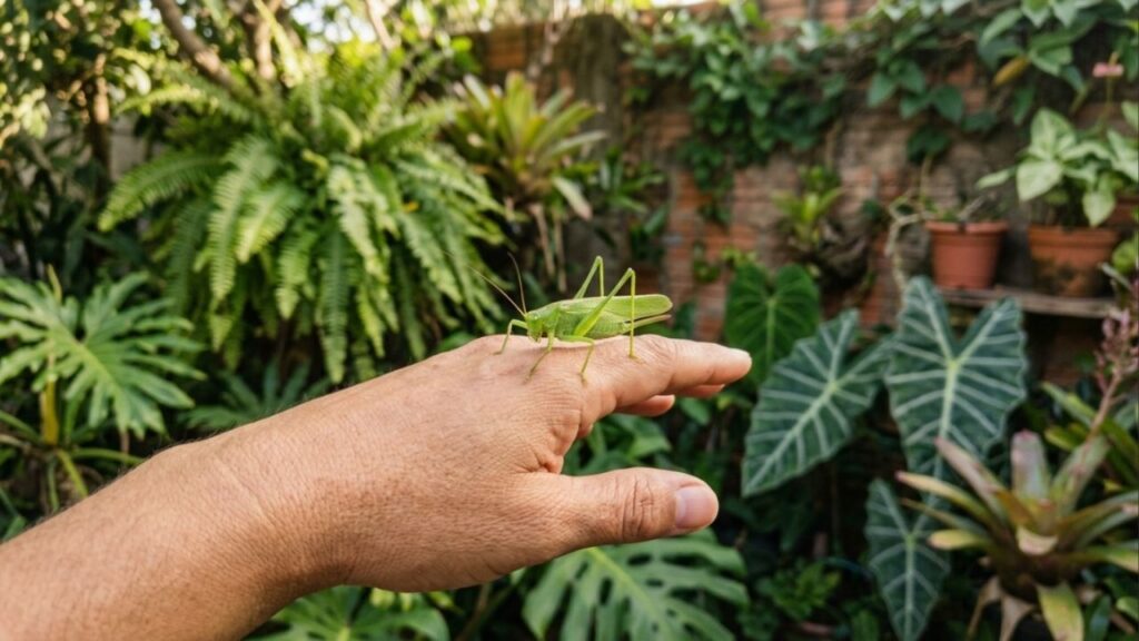 Se você encontrar um inseto verde "esperança" pousado na sua sala, nós lhe contamos o que isso significa e por que é um bom presságio